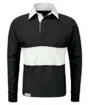 Rugby Top (Black/White) - De Lisle College